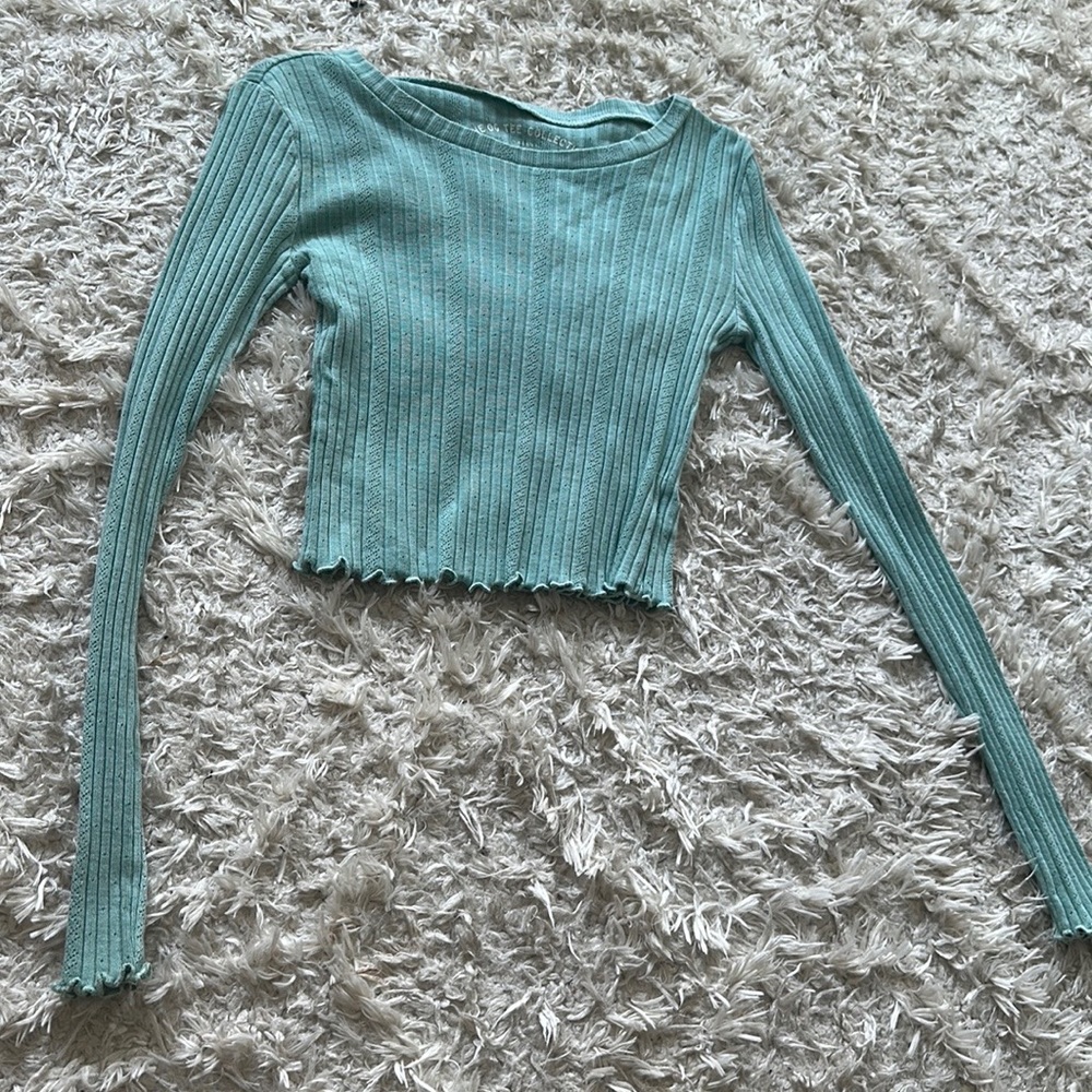 Long sleeve crop top